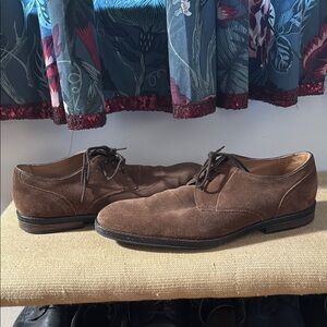 Clarks Brown Leather Oxfords Classic Design